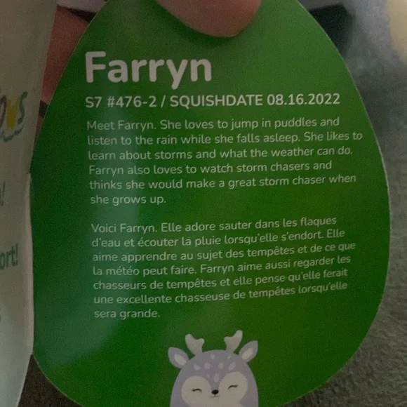 Squishmallows Farryn the fawn - Picture 5 of 5